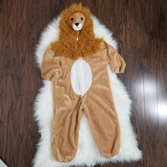 Walmart Other - Halloween | Kids Lion Costume Size 4-6X Tan Zip Up